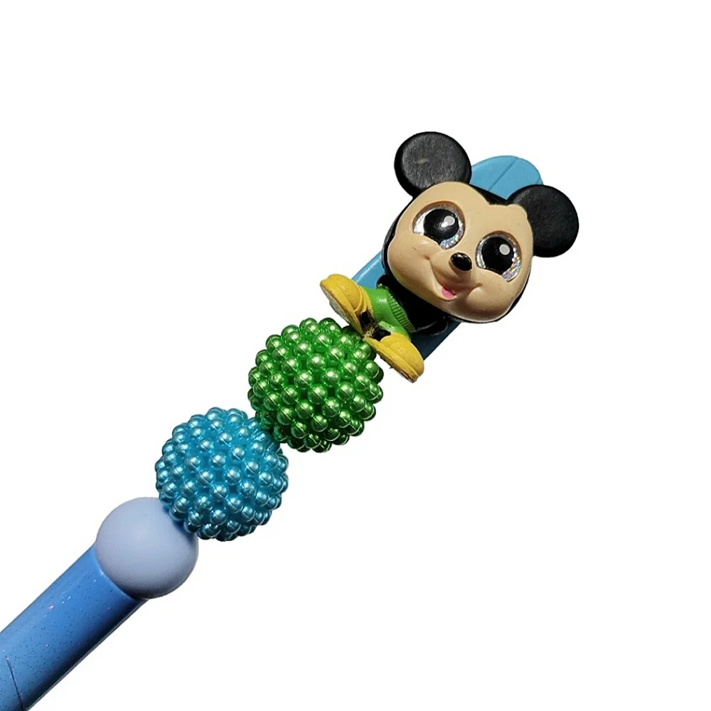 Mickey Mouse Disney Doorables Beaded Ballpoint Twist Pen Blue